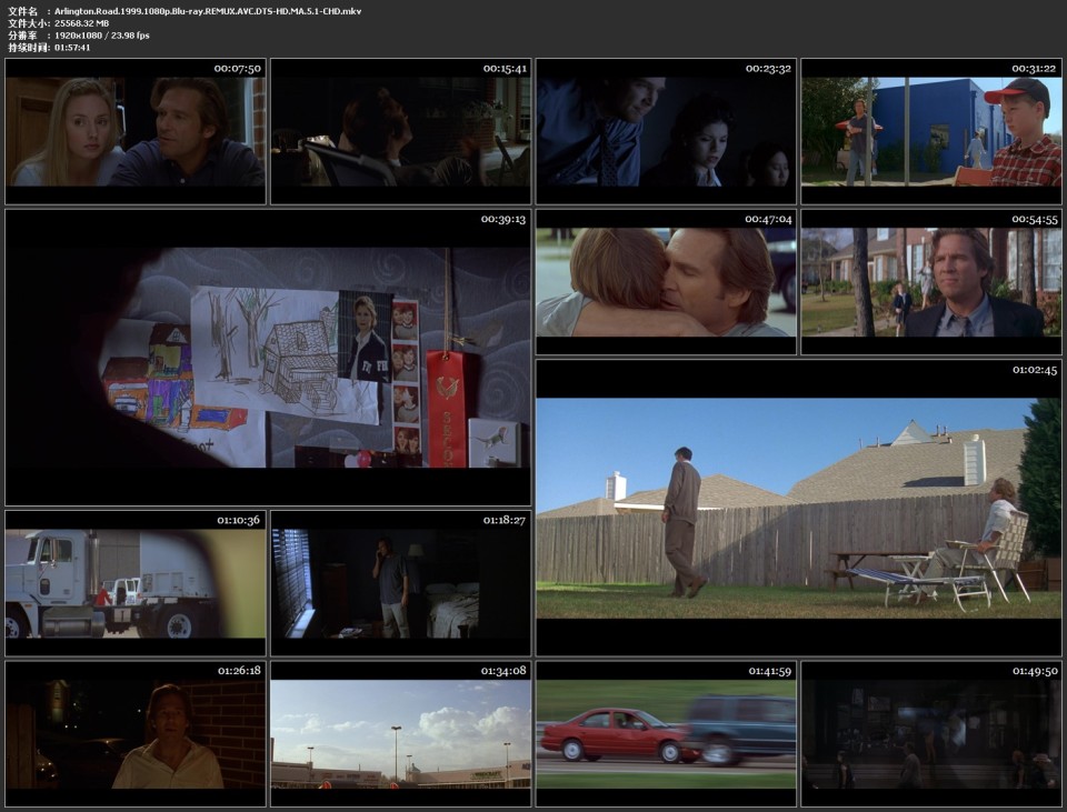 Arlington.Road.1999.1080p.Blu ray.REMUX.AVC.DTS HD.MA.5.1 CHD.mkv